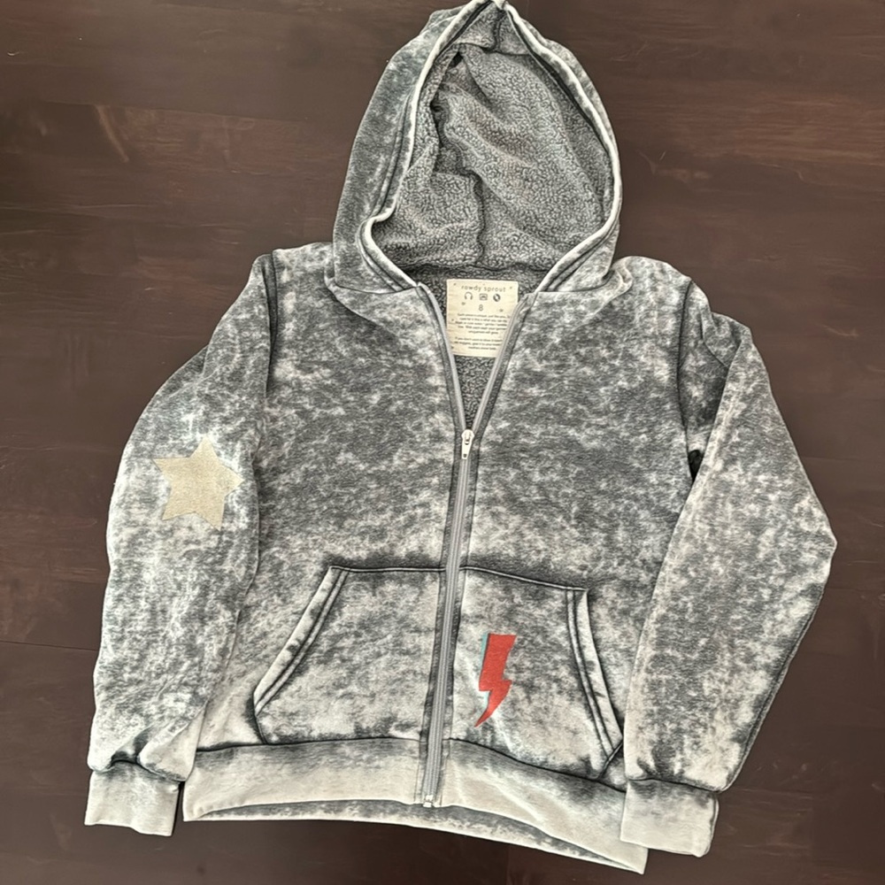 ROWDY SPROUT - Kids “BOWIE” Zip Sweatshirt